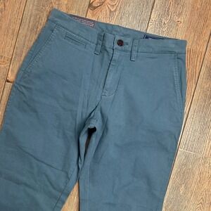 Vineyard Vines Straight Stretch Cotton Chino Pant Mens 28x30 Mallard Blue NWT